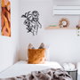 Wallity Elif Escultura de Pared de Metal Negro 40 x 50 cm
